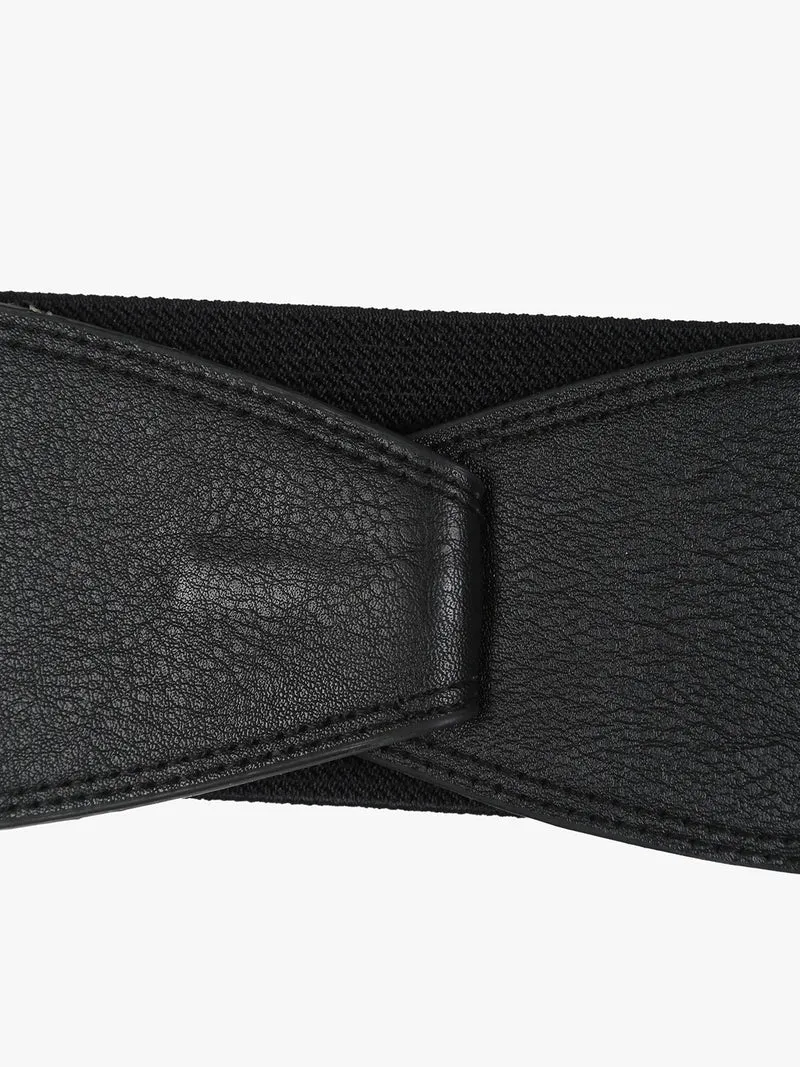 Cintura elastica da donna - nero