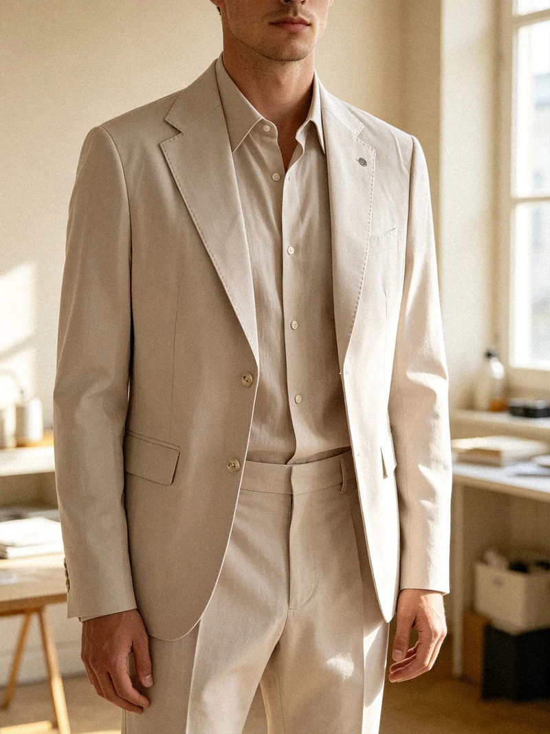 Blazer classico da uomo - beige