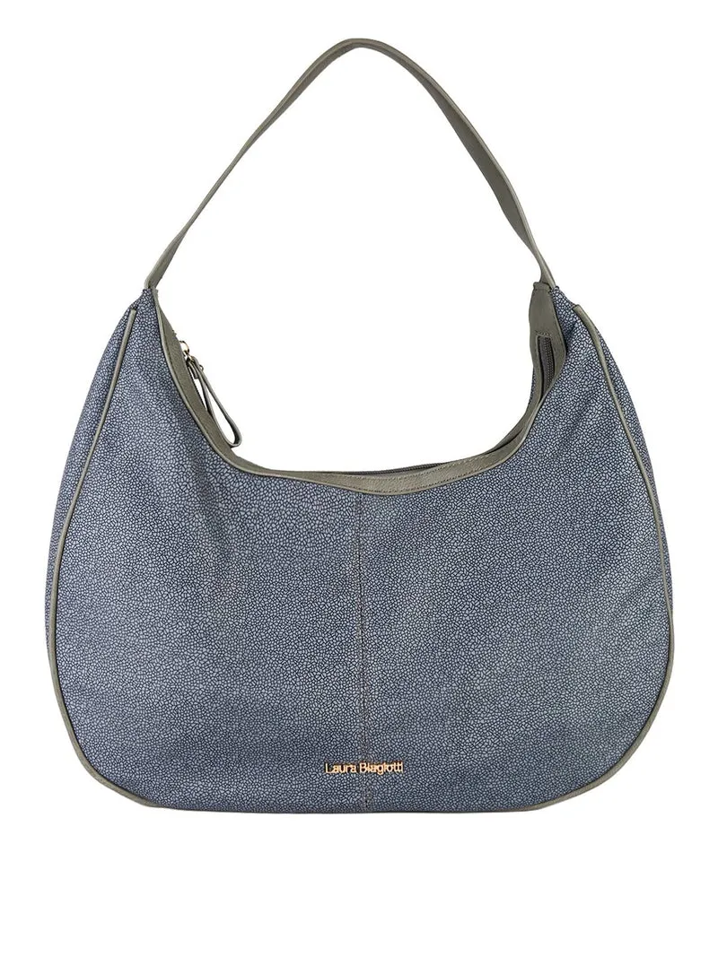Borsa donna hobo in tessuto impermeabile - grigio