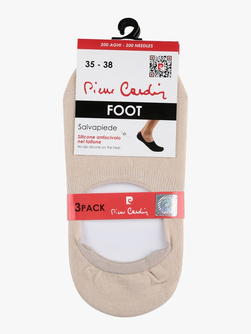 Confezione da 3 paia salvapiedi unisex - nudo