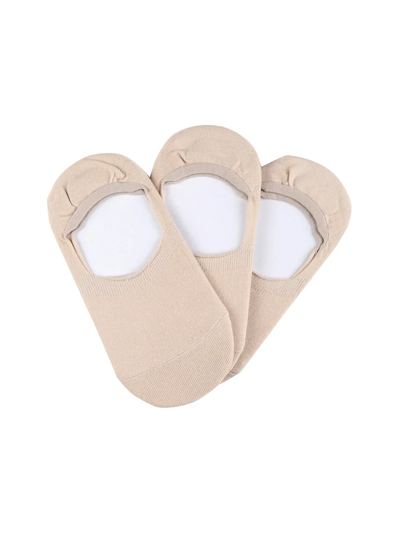 Confezione da 3 paia salvapiedi unisex - nudo