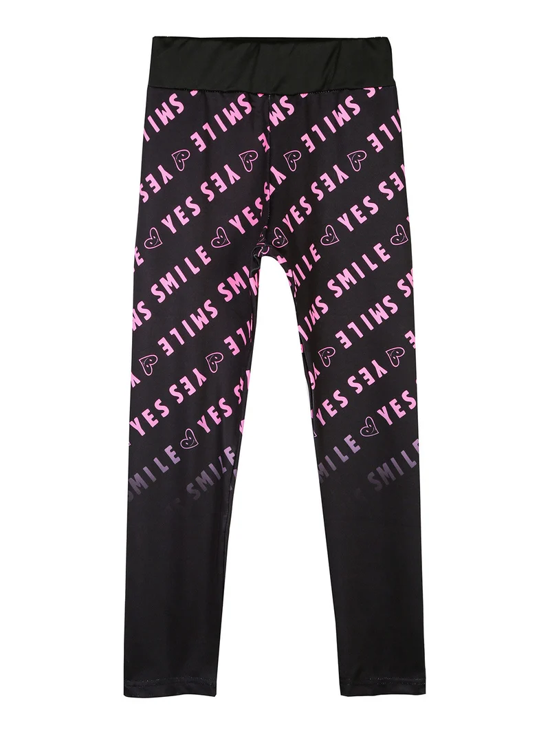 Leggings da bambina elasticizzati - fucsia