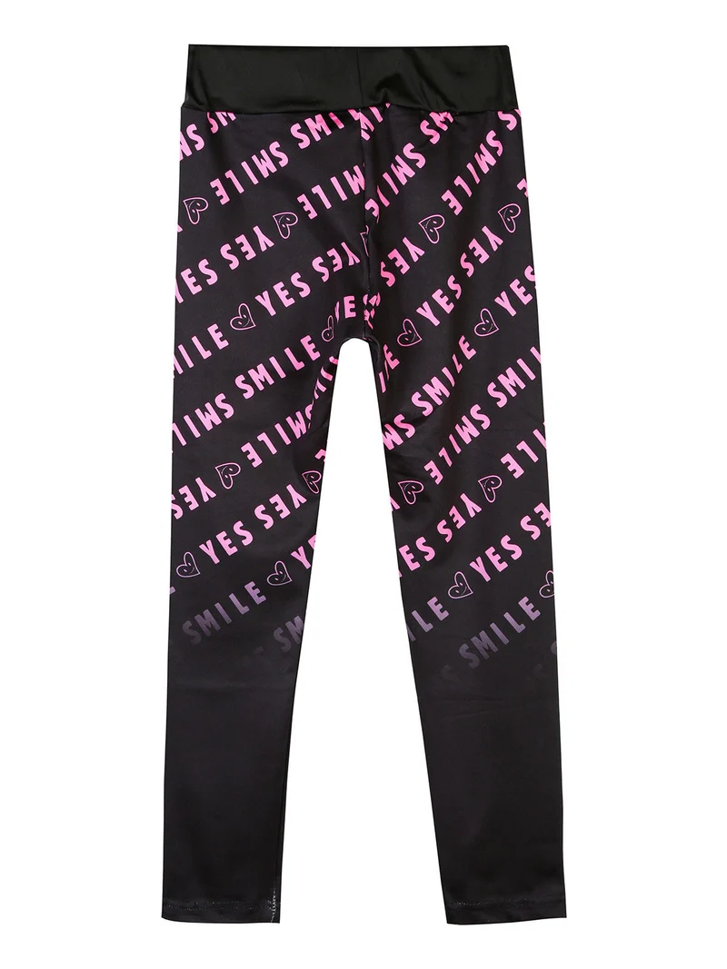 Leggings da bambina elasticizzati - fucsia