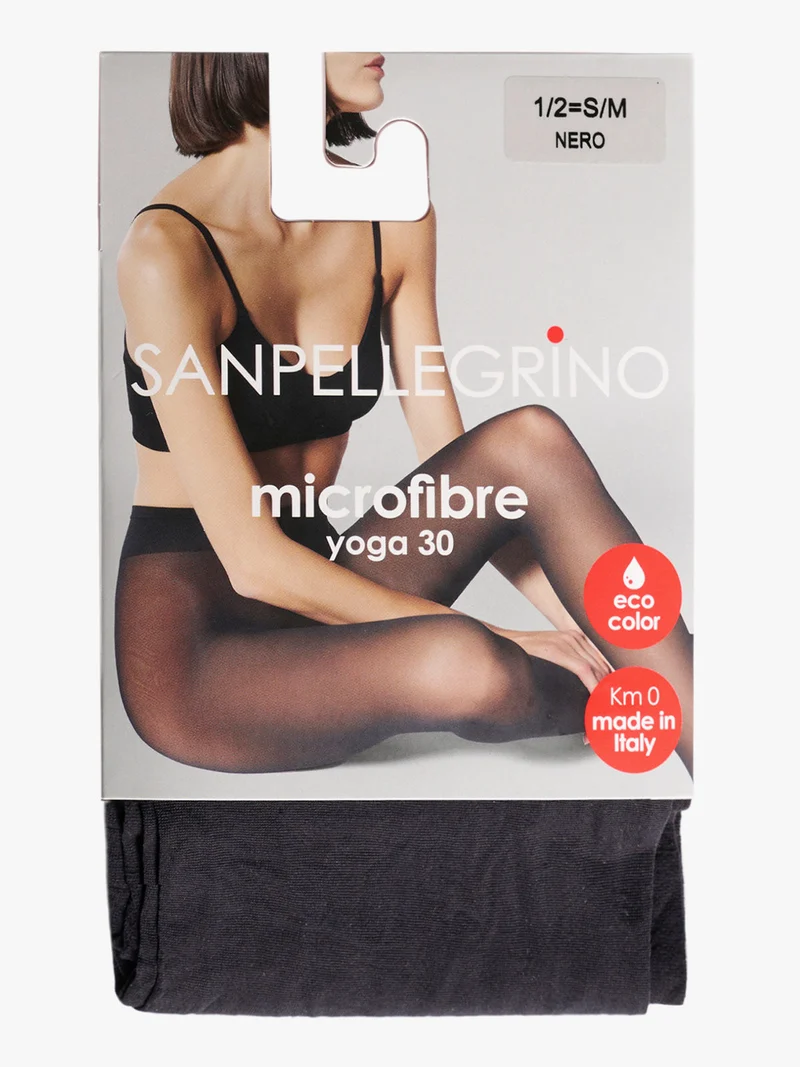 Collant donna semi velato in microfibra 30 DENARI - nero