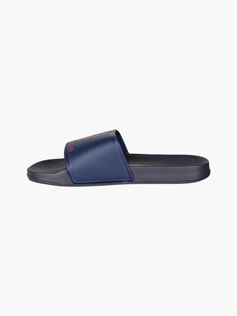 Ciabatte da uomo in gomma con fascia larga - blu scuro