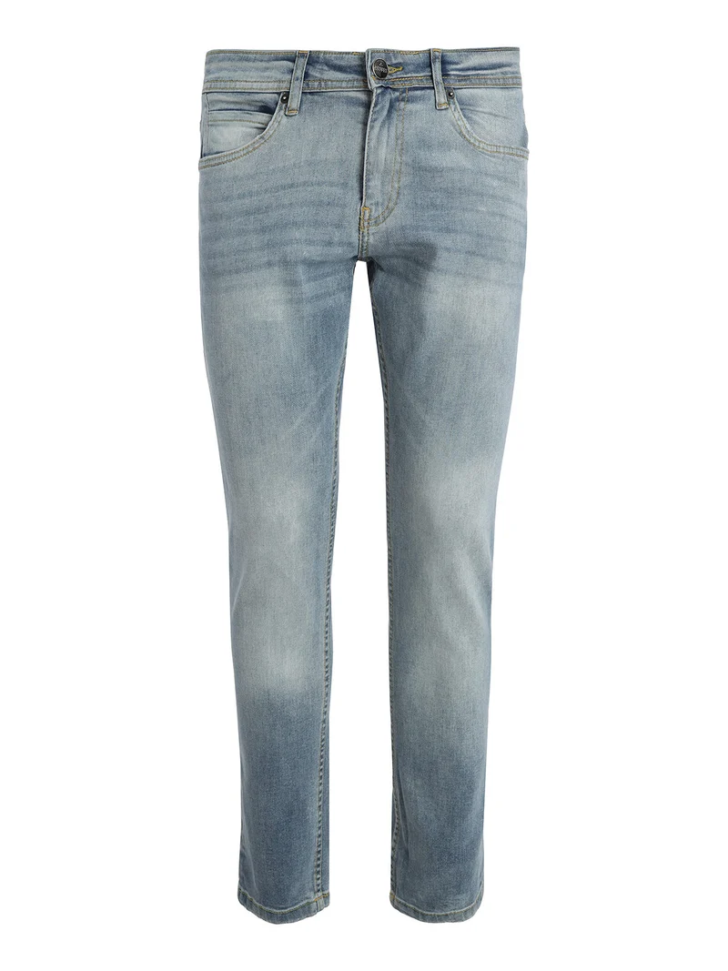Jeans uomo slim fit denim chiaro - jeans
