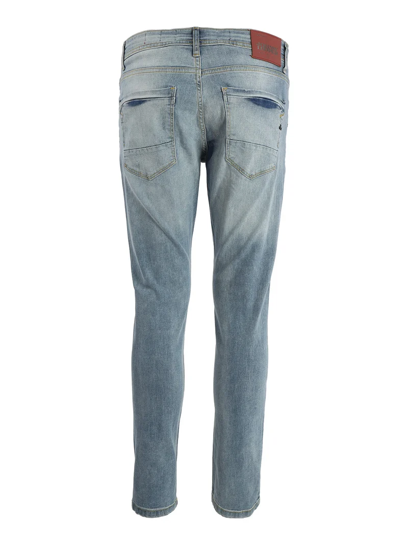 Jeans uomo slim fit denim chiaro - jeans