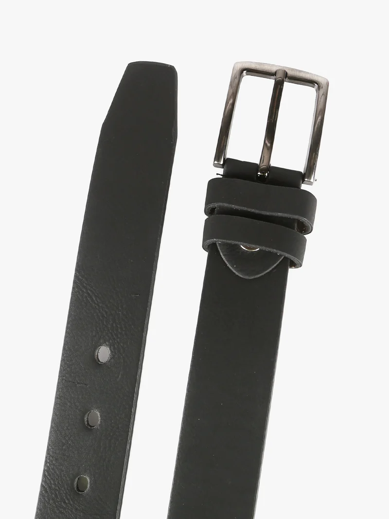 Cintura da uomo in ecopelle - nero