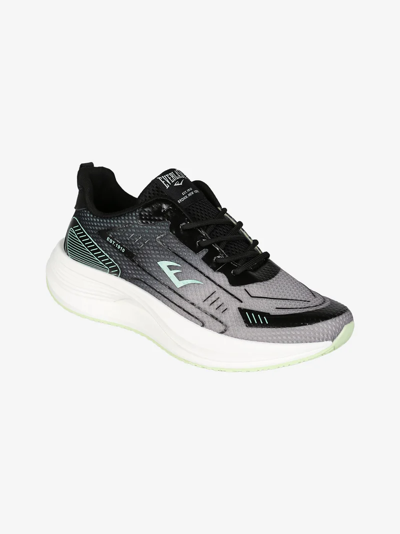 Sneakers sportive da uomo con lacci - nero