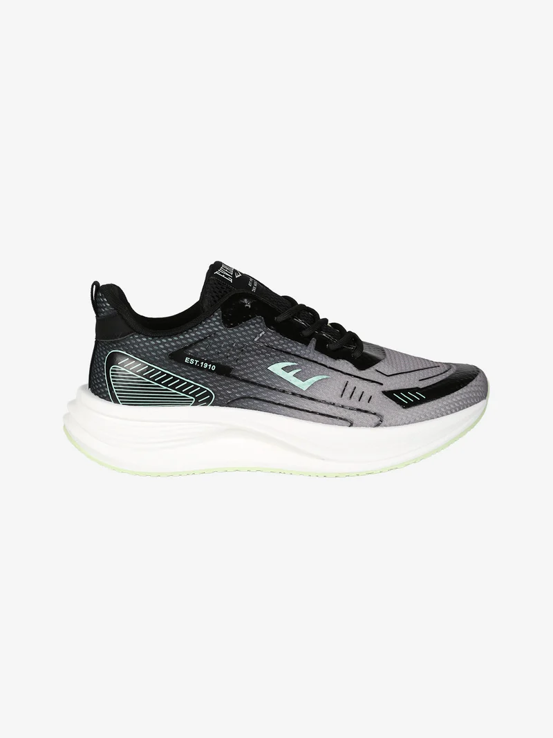 Sneakers sportive da uomo con lacci - nero