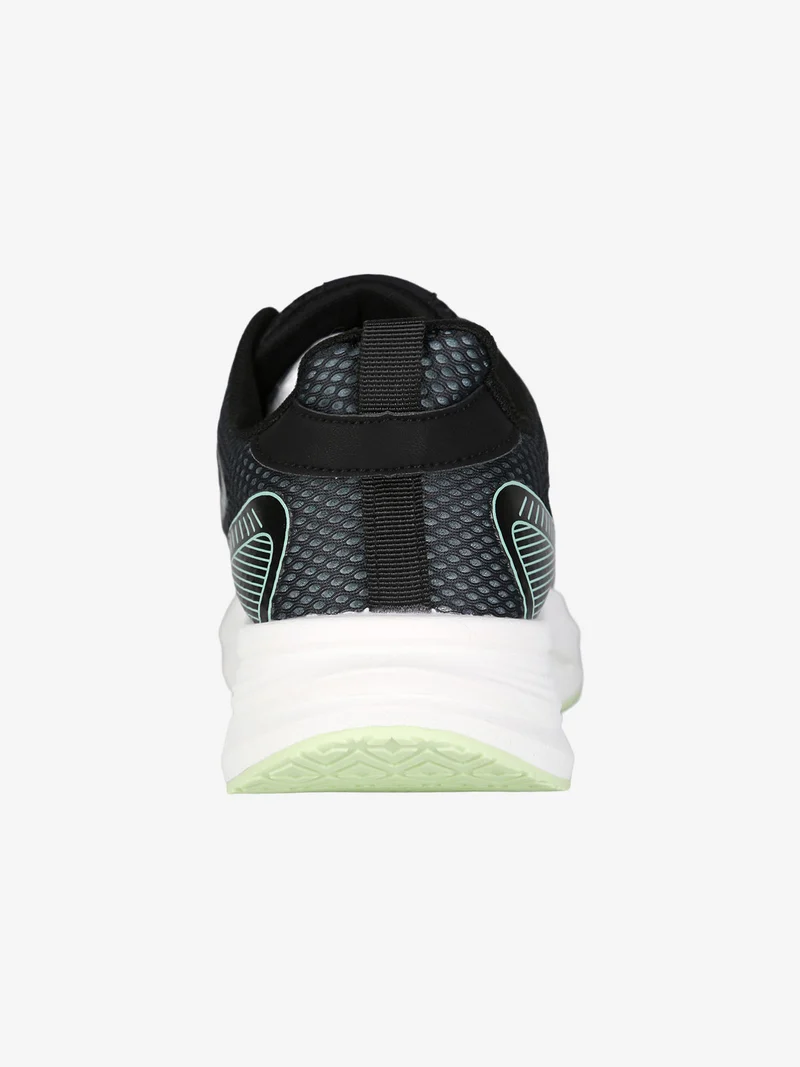 Sneakers sportive da uomo con lacci - nero