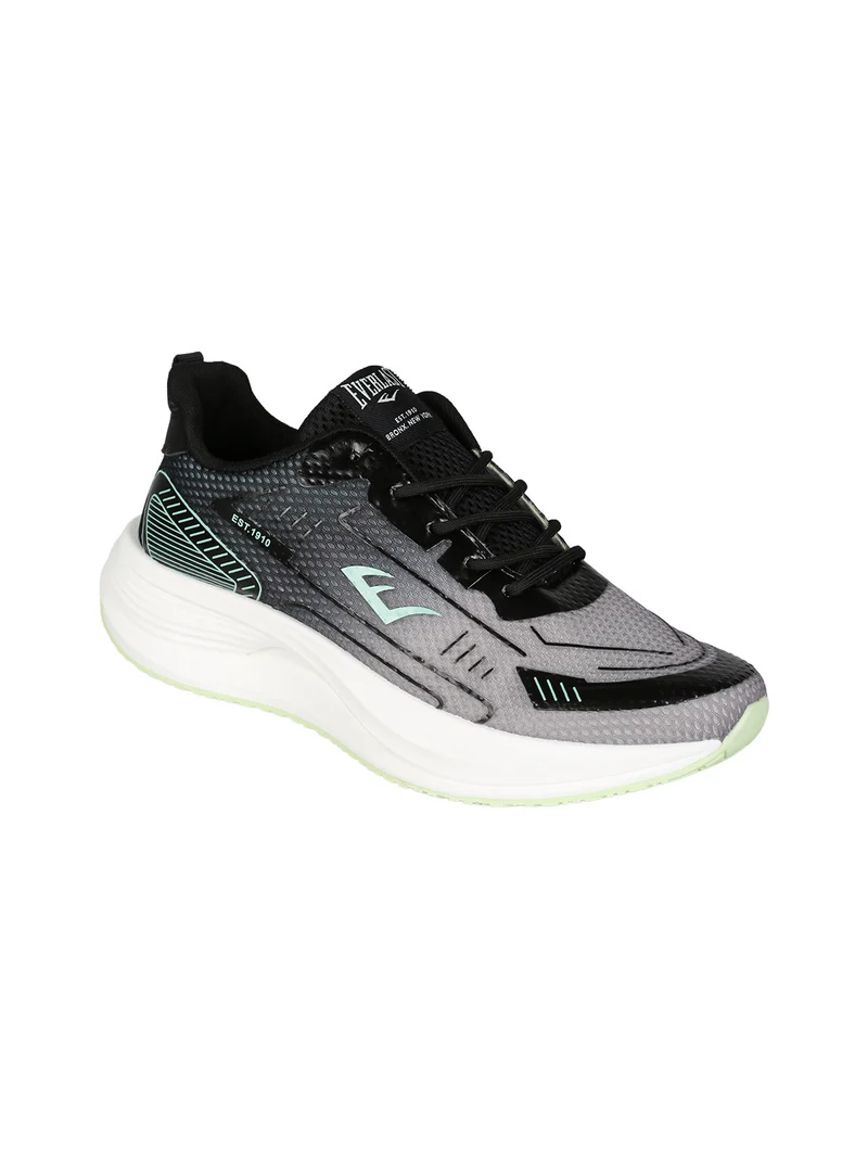 Sneakers sportive da uomo con lacci - nero