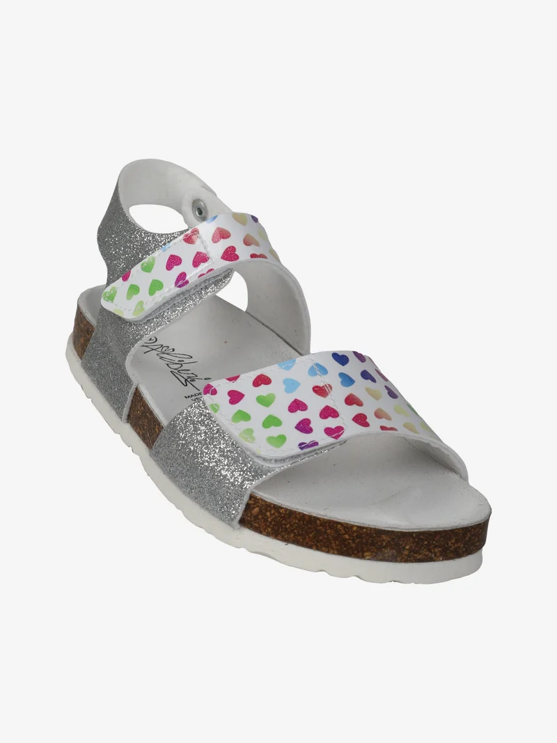 Sandali da ragazza con strappi - bianco