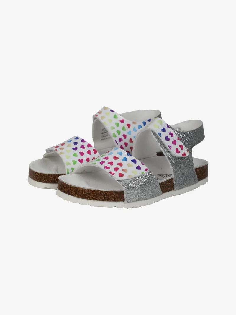 Sandali da ragazza con strappi - bianco