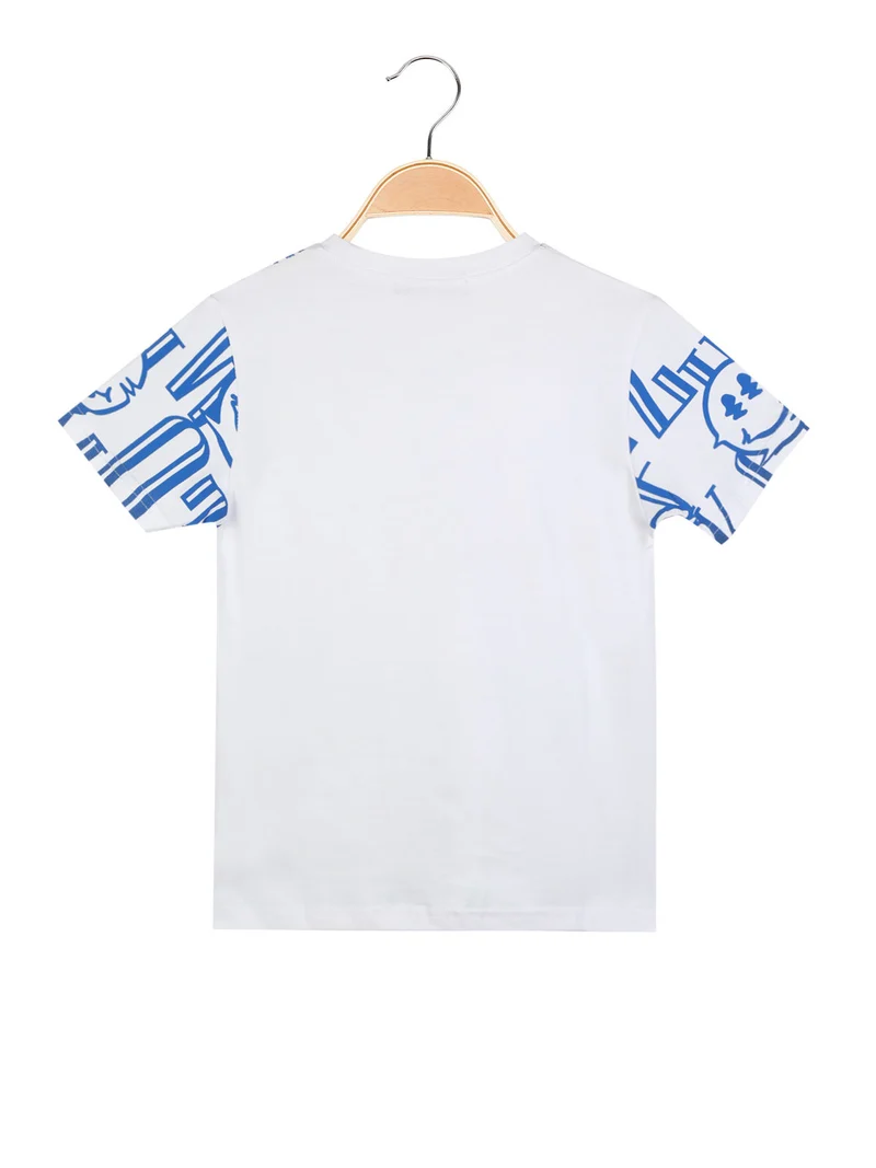 T-shirt manica corta da bambino - bianco