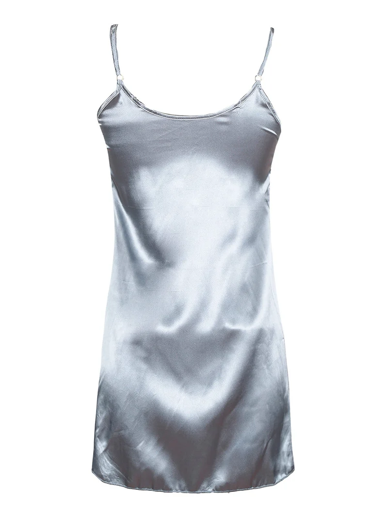 Sottoveste donna con pizzo - azzurro