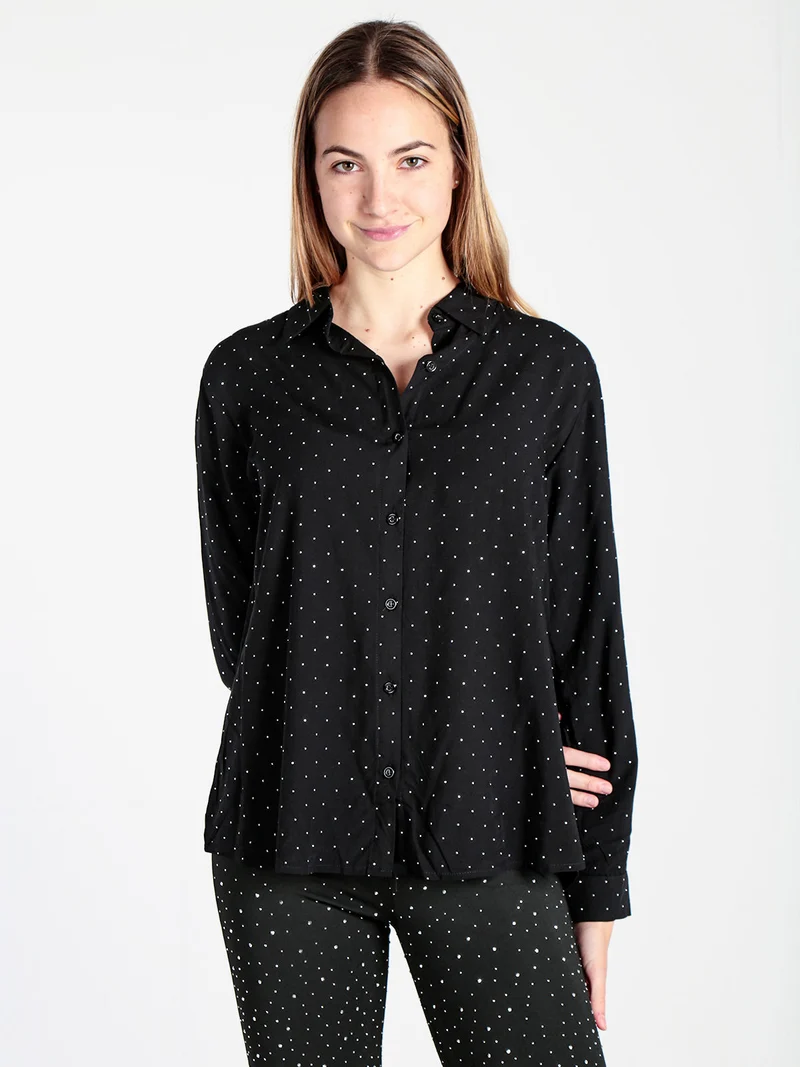 Solada Camicia donna con piccole borchie luccicanti