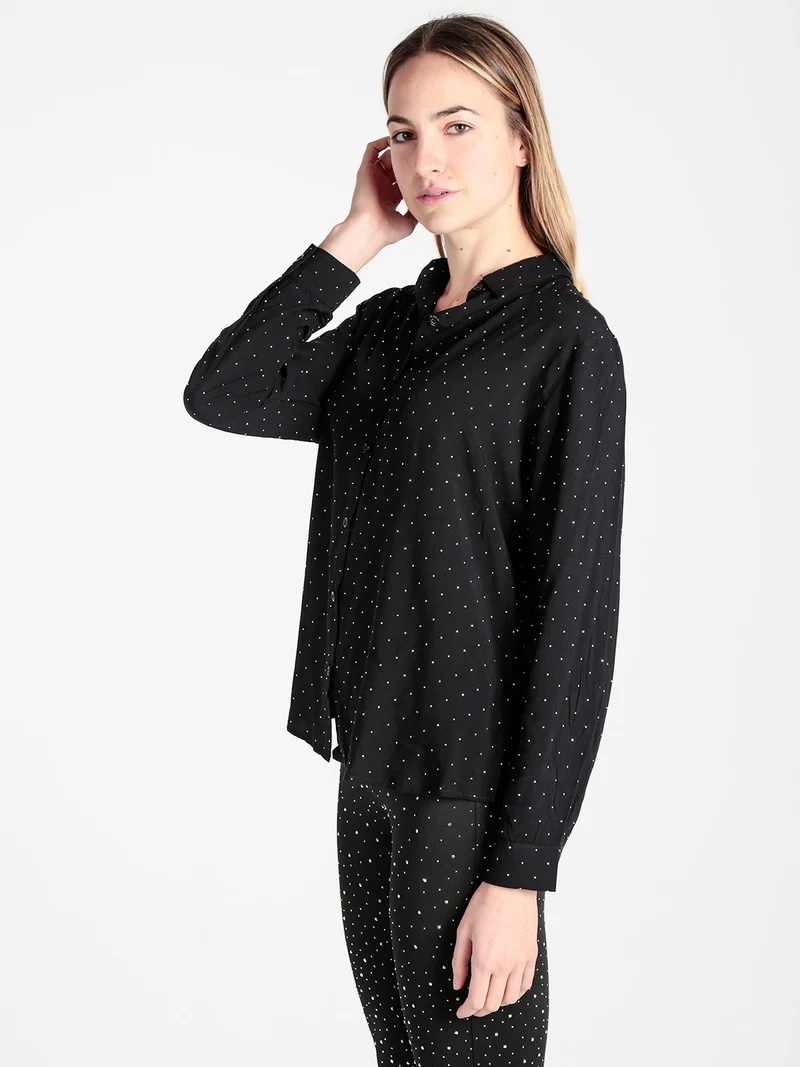 Solada Camicia donna con piccole borchie luccicanti