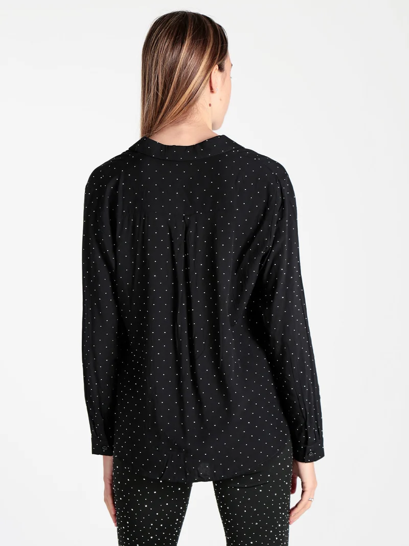 Solada Camicia donna con piccole borchie luccicanti