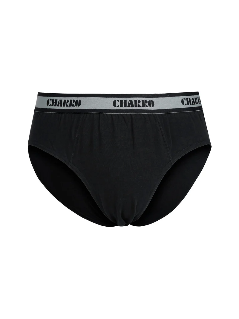 Slip da uomo in tinta unita - nero