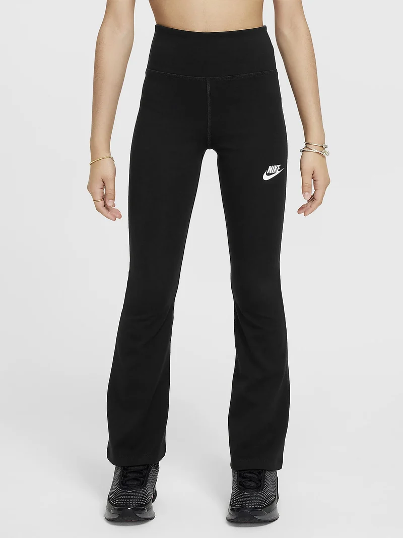 Leggings flare da ragazza - nero