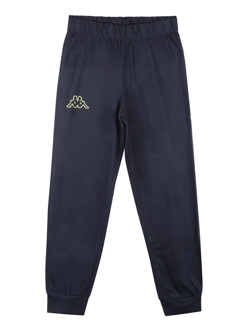 Pigiama lungo da ragazzo in misto cotone - blu