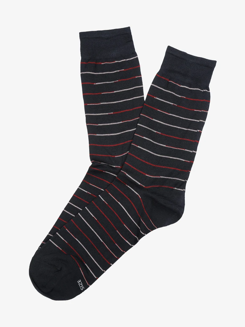 Calza corta da uomo in filo di scozia - rosso