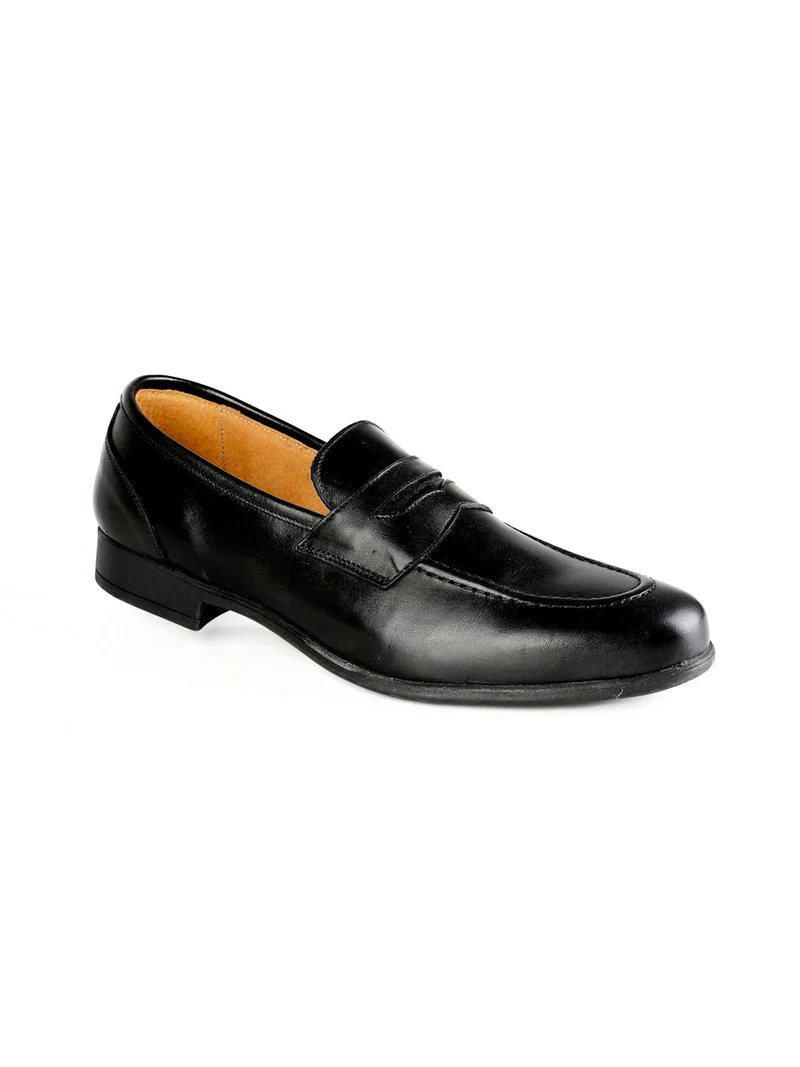 Mocassini neri in pelle - nero