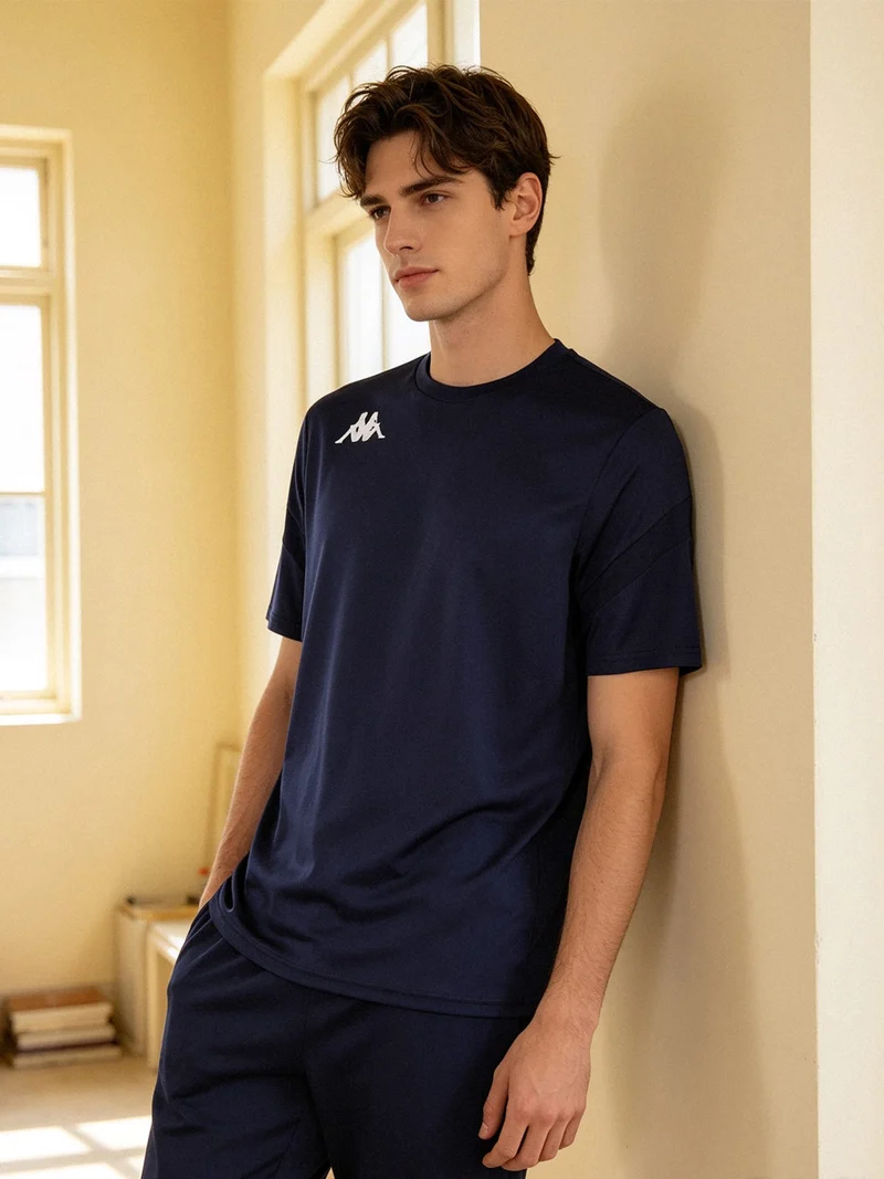 T-shirt sportiva da uomo - blu scuro