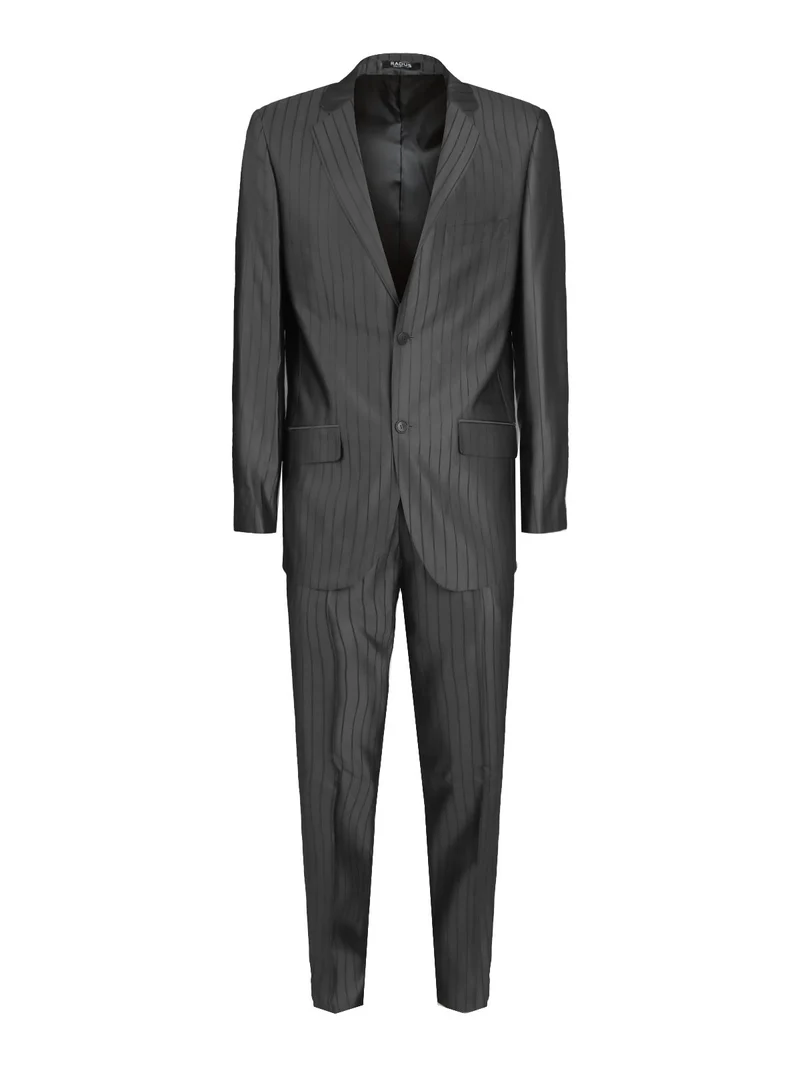 Completo uomo elegante gessato - nero
