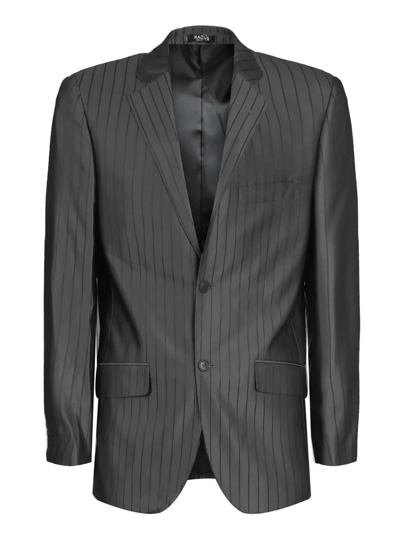 Completo uomo elegante gessato - nero