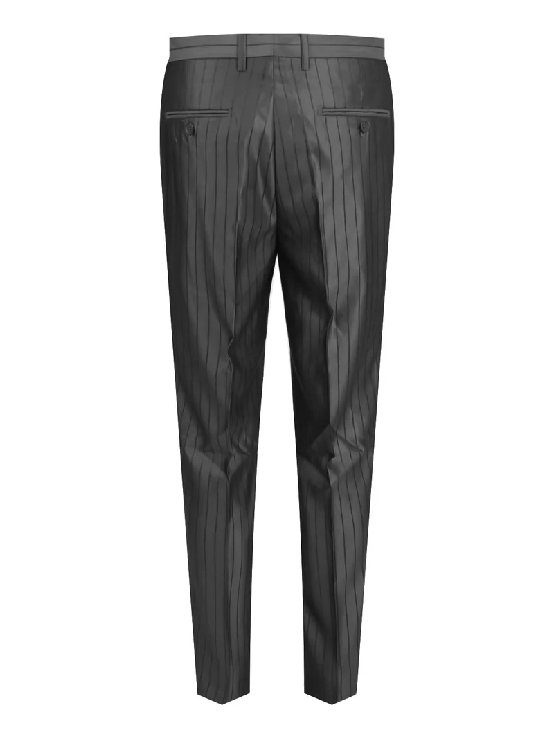 Completo uomo elegante gessato - nero