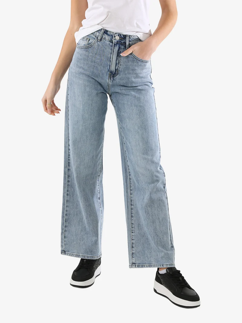 Jeans donna a gamba larga - jeans