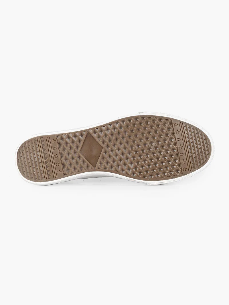 Scarpe in tela con platform - nero