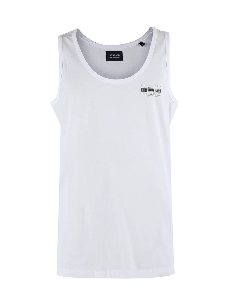 Canotta uomo in cotone jersey - bianco