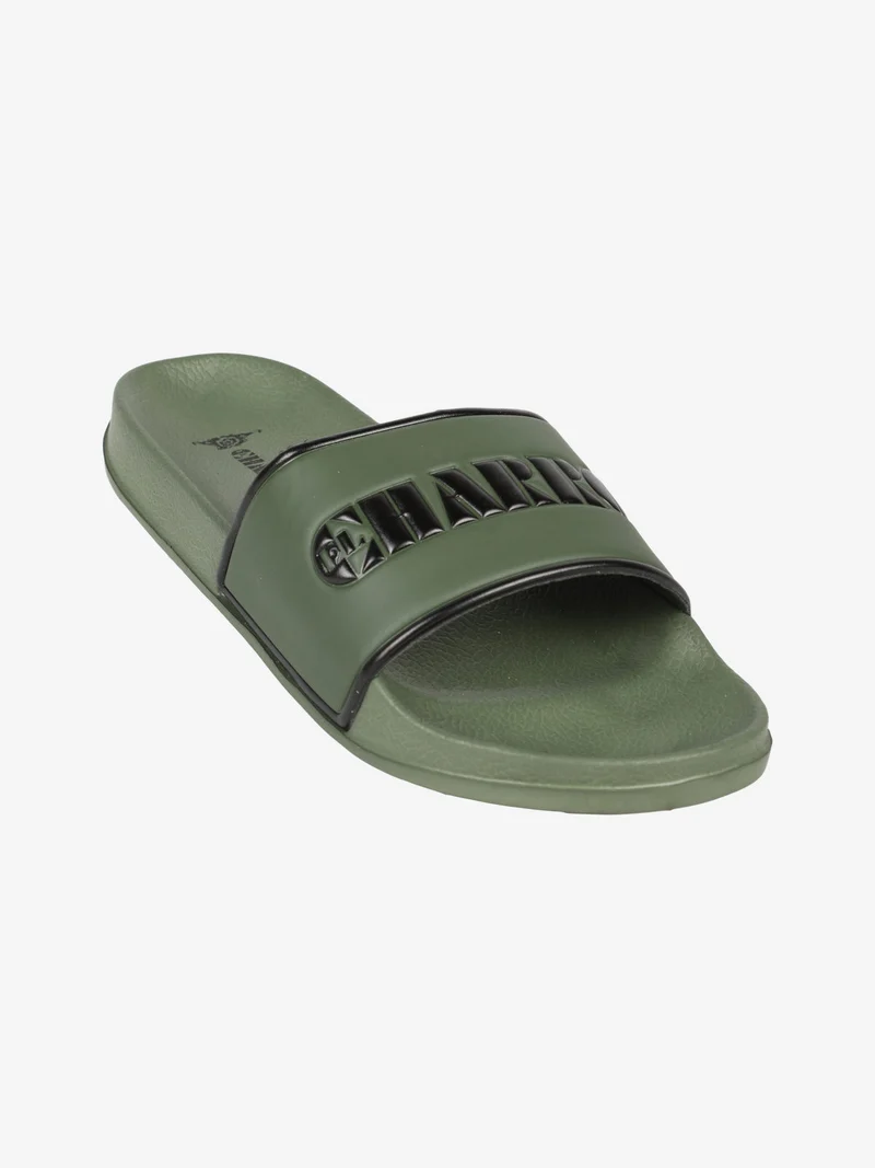 Ciabatte mare da uomo in gomma - verde