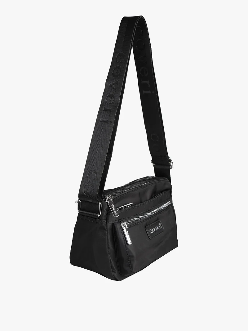 Borsetta a tracolla in nylon - nero