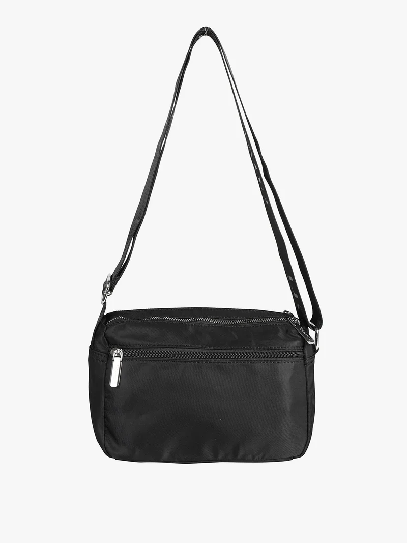 Borsetta a tracolla in nylon - nero
