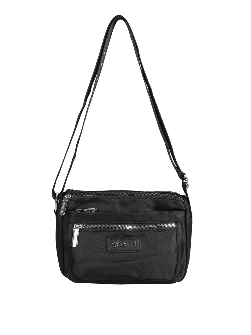 Borsetta a tracolla in nylon - nero