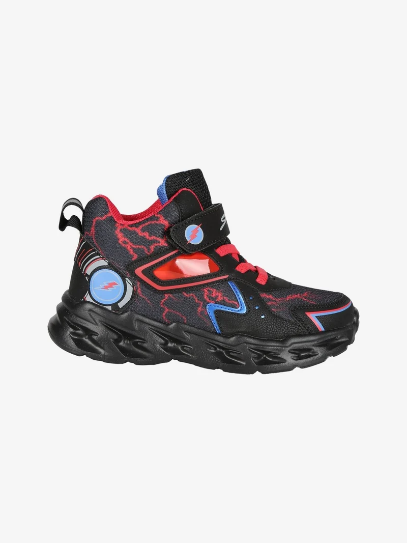 Sneakers alte da bambino con strappo - nero