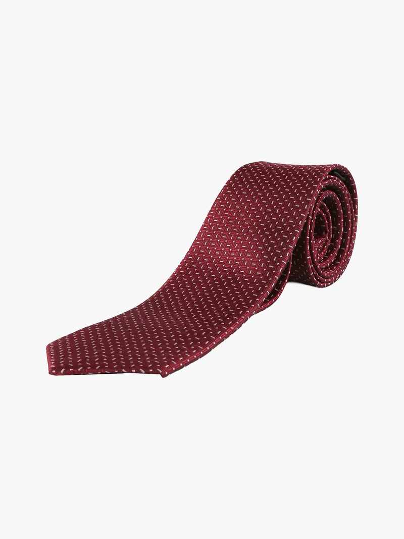 Cravatta classica da uomo con stampe - rosso