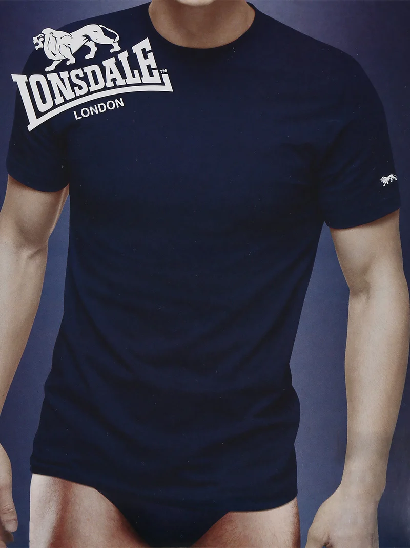 T-shirt intima da uomo girocollo in cotone - blu scuro