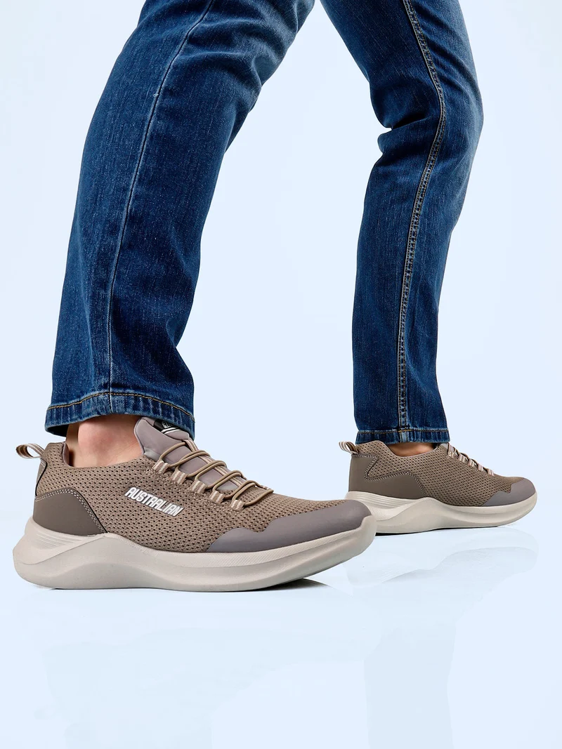 COMFY Sneakers sportive da uomo con lacci elastici - fango