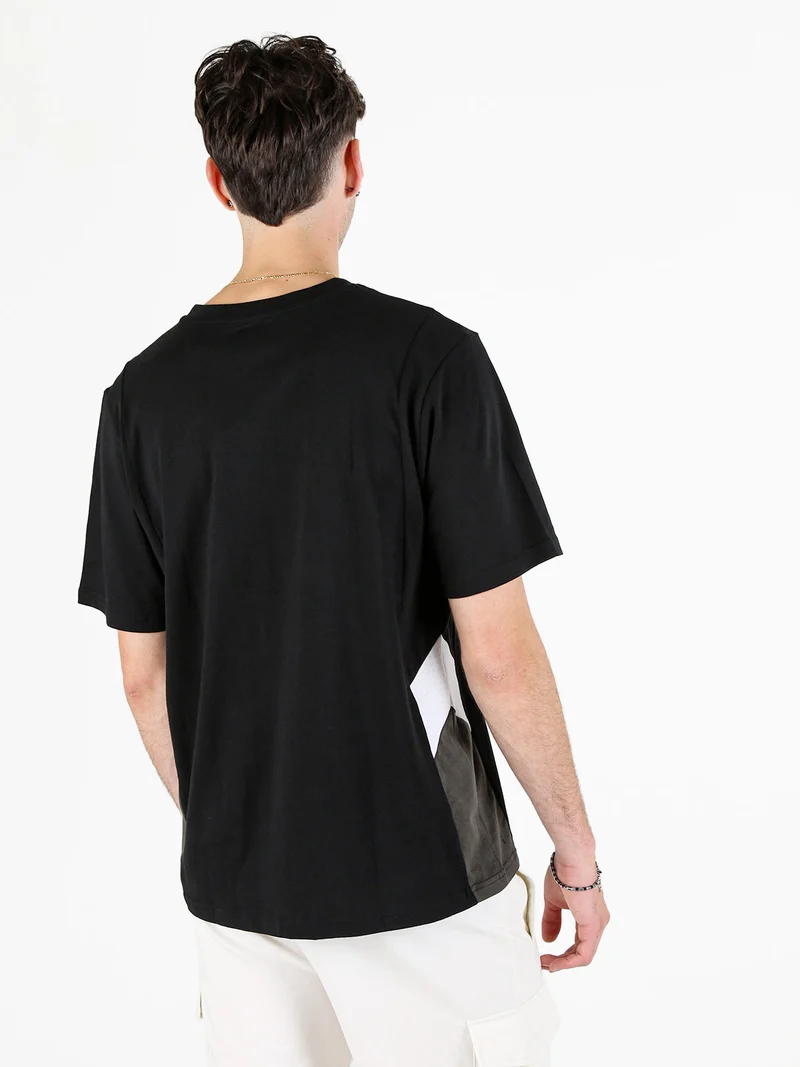T-shirt uomo con logo - nero