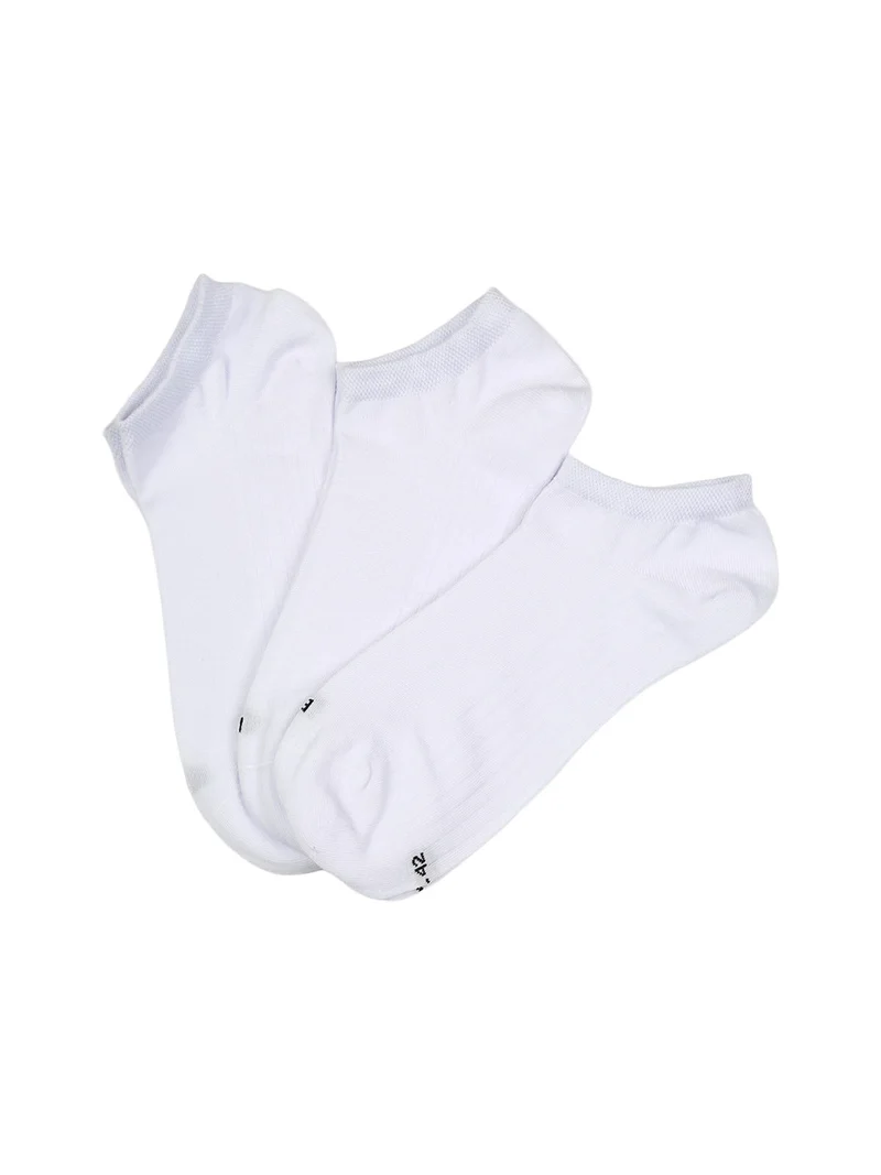 Confezione da 3 paia di calze corte traspiranti - bianco