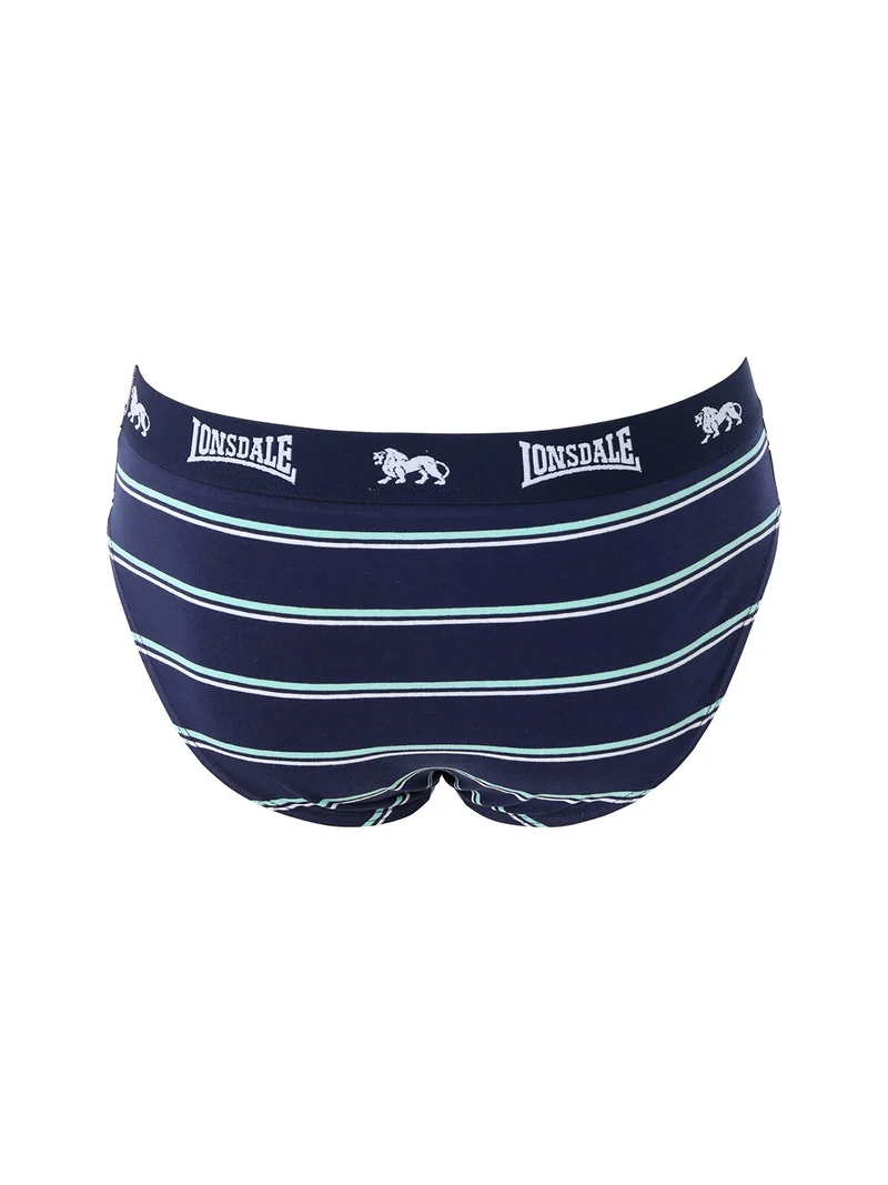 Slip rigati da uomo in cotone - blu scuro