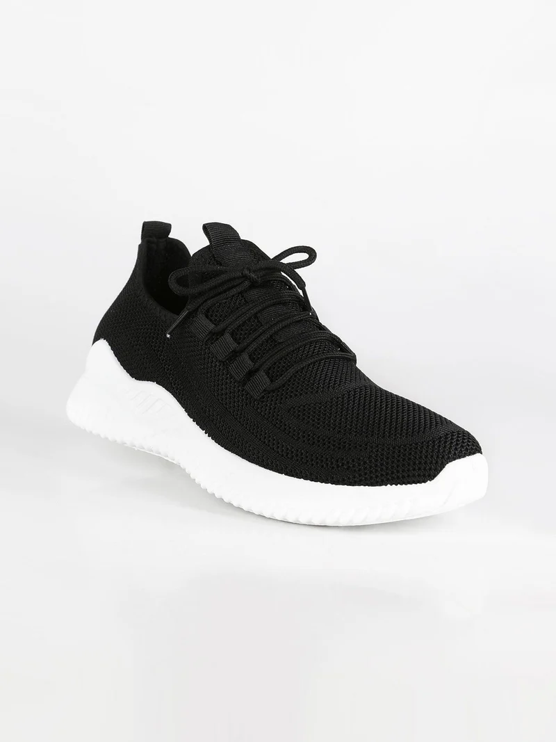 Scarpe sportive stringate - nero