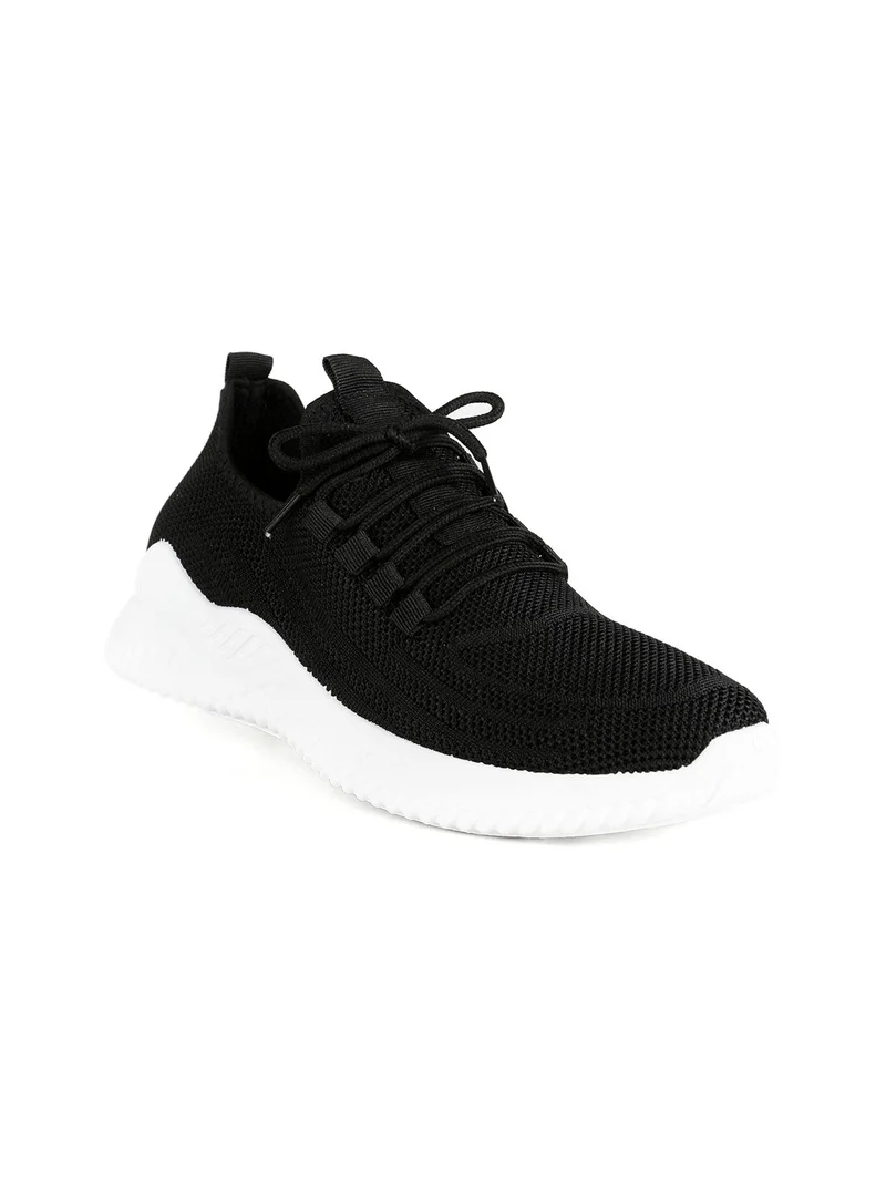 Scarpe sportive stringate - nero