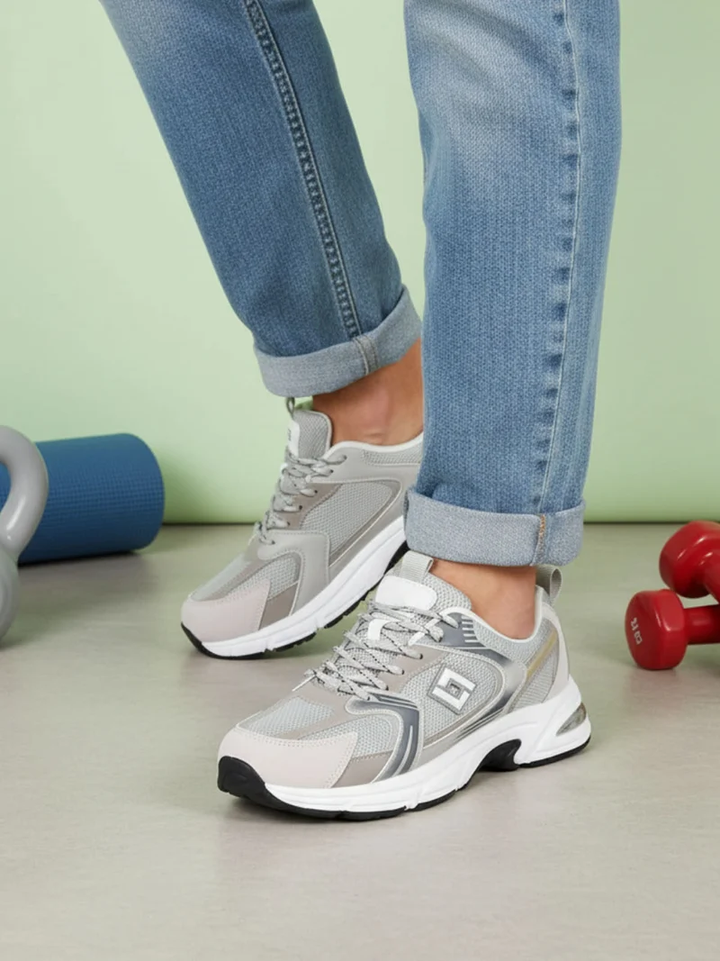 Sneakers sportive da uomo - grigio