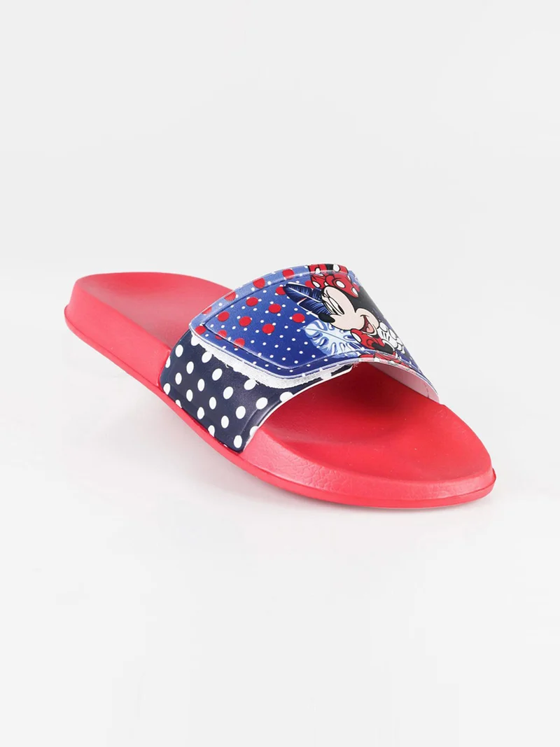 Ciabatte in gomma Minnie con strappo - rosso